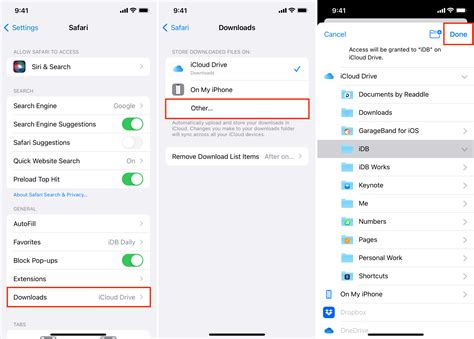 How do you download to a specific folder on an iPhone To download to a specific folder on an iPhone, go to the content you want to save. . How to change where downloads go